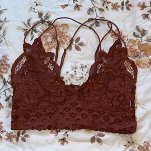Lace Bralette in Rich Burgundy